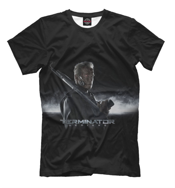Футболка для мальчиков с изображением Terminator цвета Черный