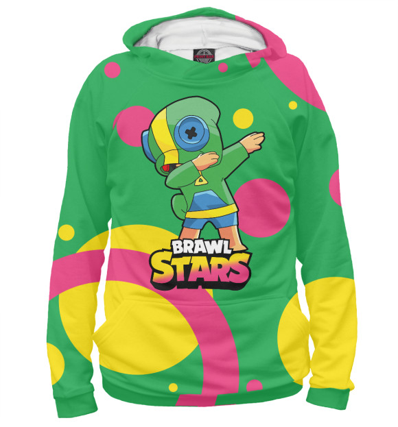 Женское худи с изображением Leon Dab цвета Белый