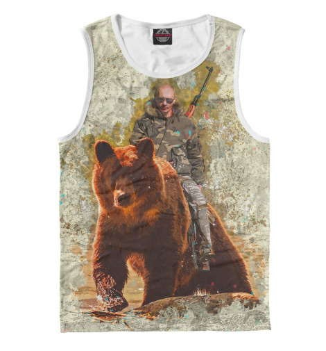 

Майки Print Bar, Белый, Путин