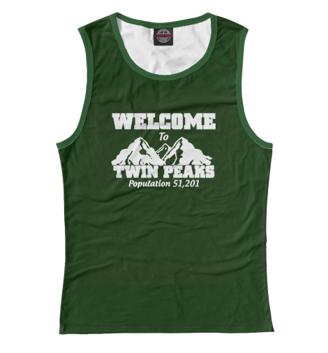 

Майки Print Bar, Белый, Welcome to Twin Peaks