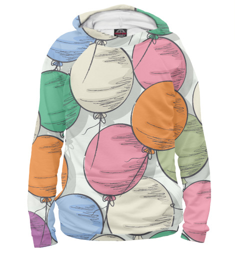 

Худи Print Bar, Белый, Воздушные шарики