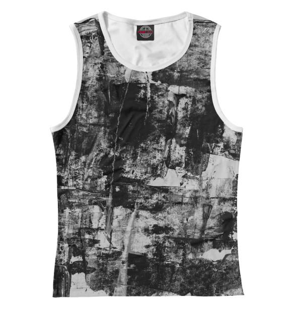 Женская майка с изображением Gray color цвета Белый