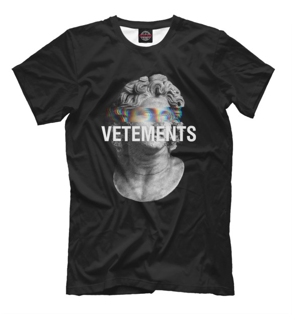 Футболка для мальчиков с изображением Vetements цвета Черный