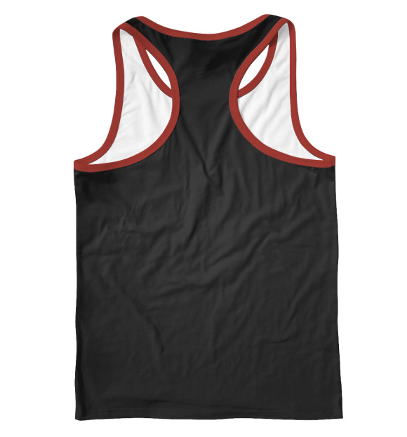 Мужская майка-борцовка с изображением Оборотень цвета Белый