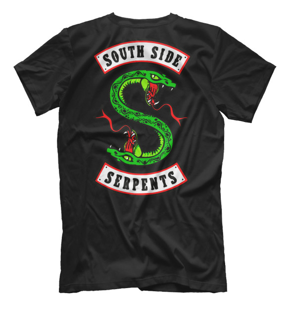 Мужская футболка с изображением South side цвета Белый