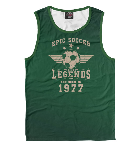 Майка для мальчика с изображением Soccer Legends 1977 цвета Белый