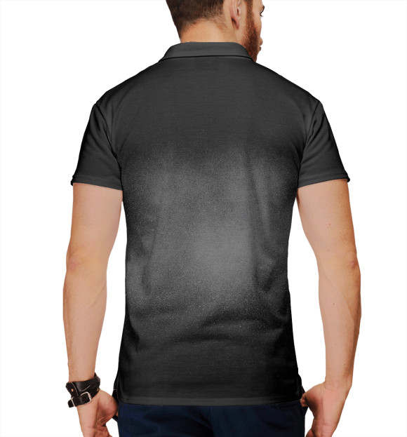 Мужское поло с изображением Deadly GYM II цвета Белый