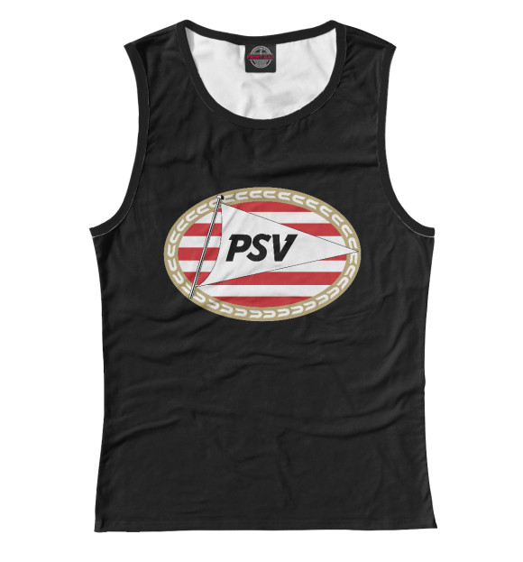 Майка для девочки с изображением PSV цвета Белый