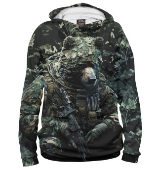 Медведь снайпер в камуфляже