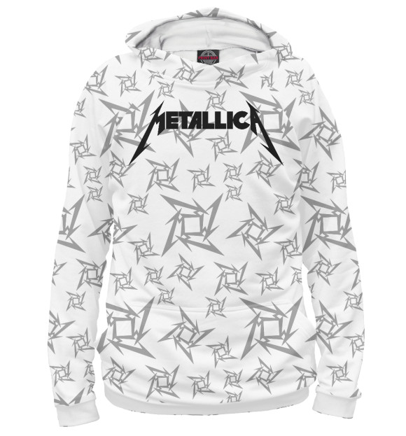 Женское худи с изображением Metallica цвета Белый