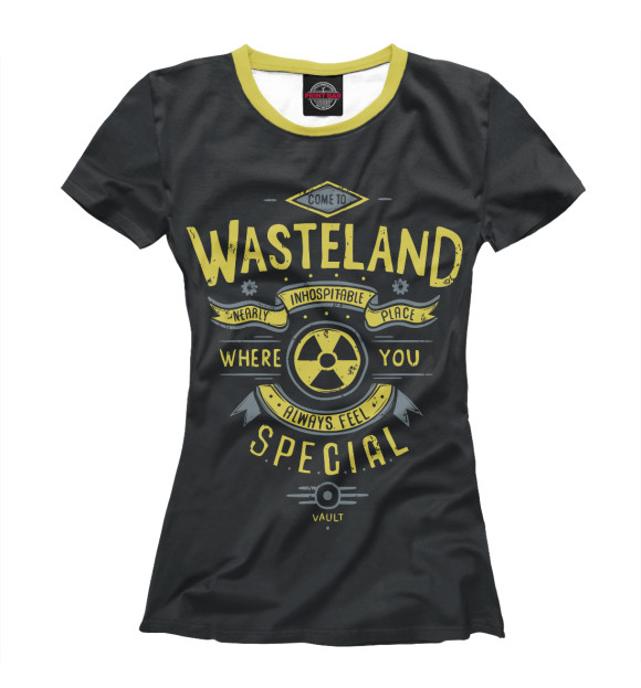 Женская футболка с изображением Come to Wasteland цвета Белый
