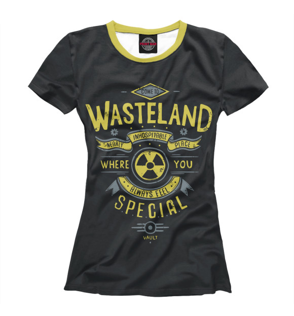 Футболка для девочек с изображением Come to Wasteland цвета Белый