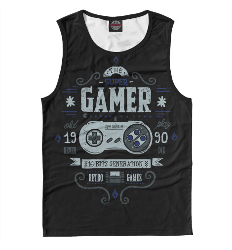 

Майки Print Bar, Белый, Gamer