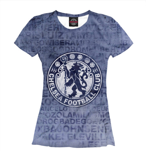 Футболка для девочек с изображением FC Chelsea цвета Белый