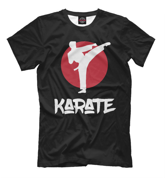 Футболка для мальчиков с изображением Karate цвета Белый