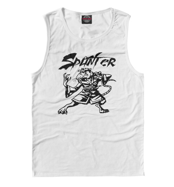 Майка для мальчика с изображением Splinter цвета Белый