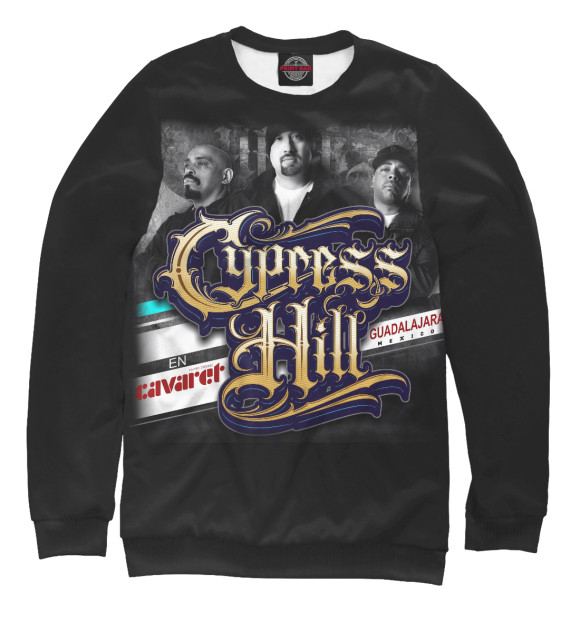 Женский свитшот с изображением Cypress Hill by Graftio цвета Белый