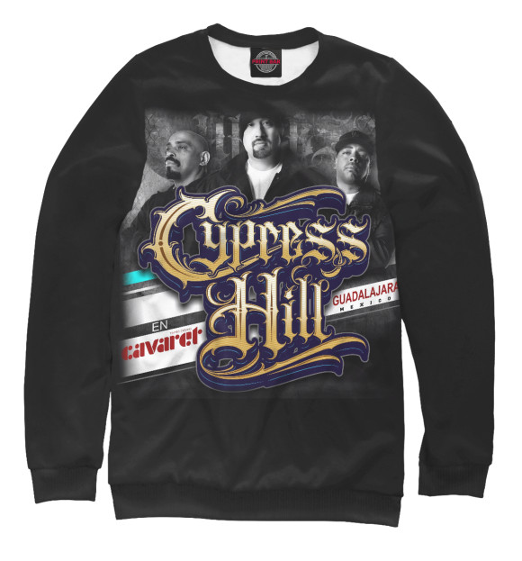 Свитшот для девочек с изображением Cypress Hill by Graftio цвета Белый