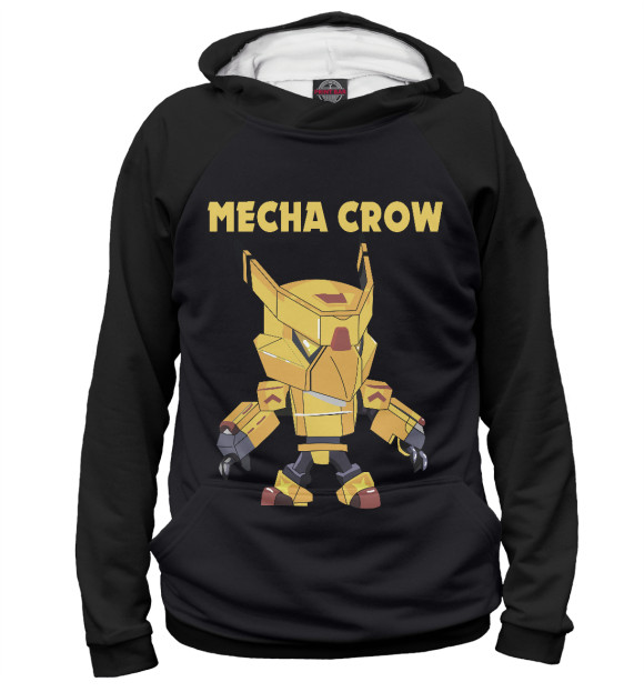 Женское худи с изображением Brawl Stars CROW цвета Белый