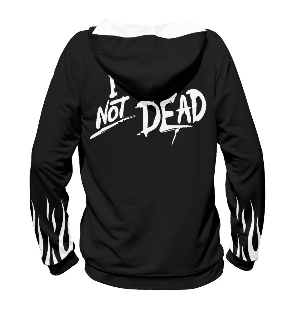 Мужское худи с изображением Punk's Not Dead цвета Белый