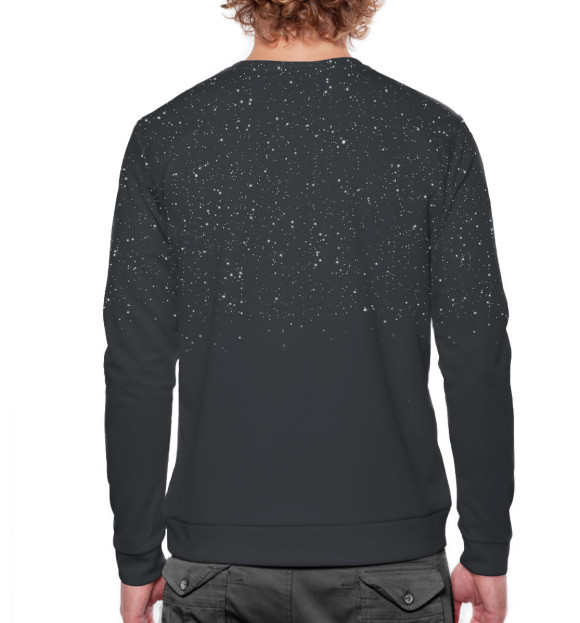 Мужской свитшот с изображением Кастанеда цвета Белый