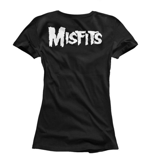 Женская футболка с изображением The Misfits цвета Белый