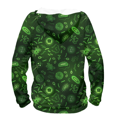 

Худи Print Bar, Белый, Микробы