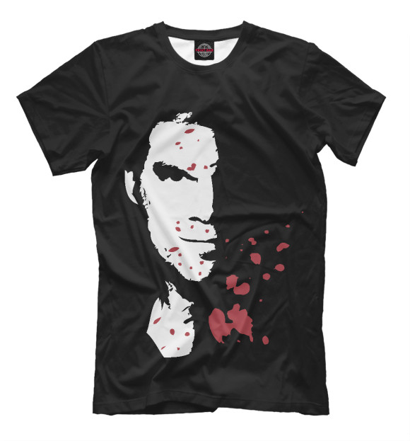 Мужская футболка с изображением Dexter Blood цвета Черный