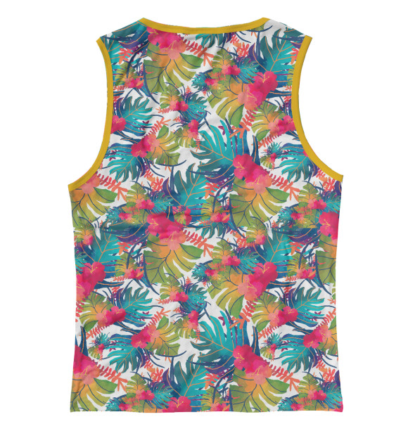 Женская майка с изображением Tropical цвета Белый