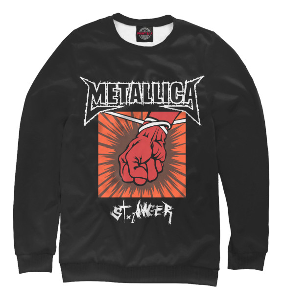 Свитшот для девочек с изображением St Anger цвета Белый