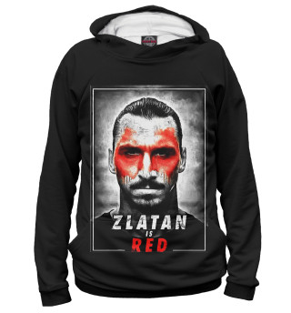 Женское худи Zlatan is Red