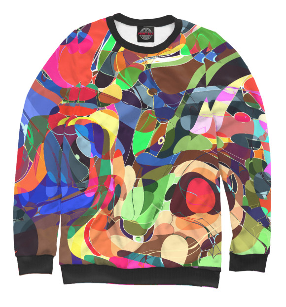 Свитшот для мальчиков с изображением Fantasy цвета Белый