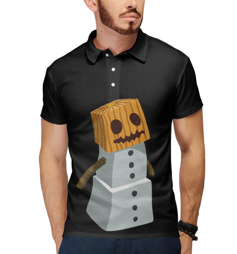 

Поло Print Bar, Белый, Snow golem