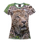 Женская футболка леопард