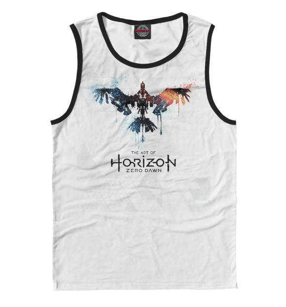 Майка для мальчика с изображением Horizon Zero Dawn цвета Белый