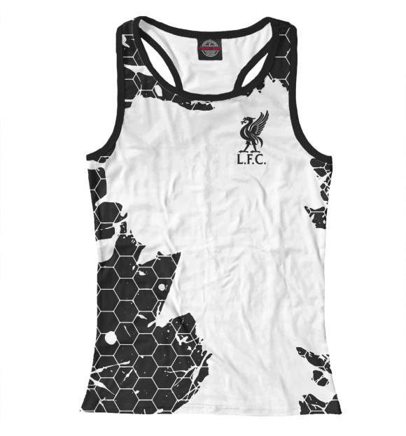Женская майка-борцовка с изображением Liverpool F.C. цвета Белый