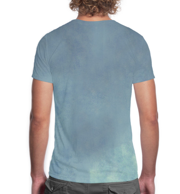 Мужская футболка с изображением Ёжики цвета Белый