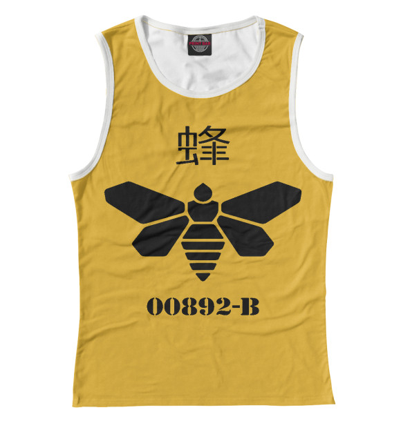 Женская майка с изображением Golden Moth Chemical цвета Белый