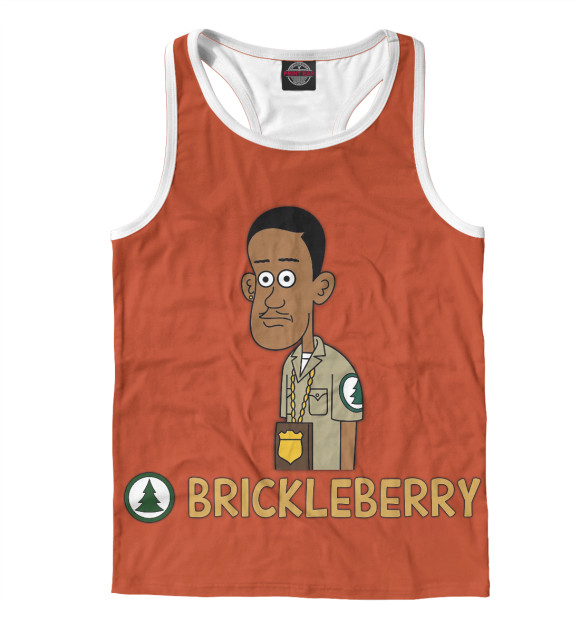 Мужская майка-борцовка с изображением Denzel Jackson цвета Белый