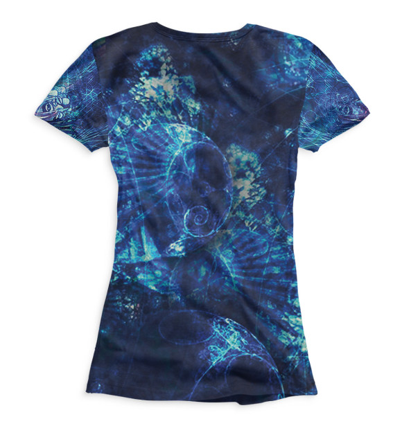 Футболка для девочек с изображением Психоделика цвета Белый