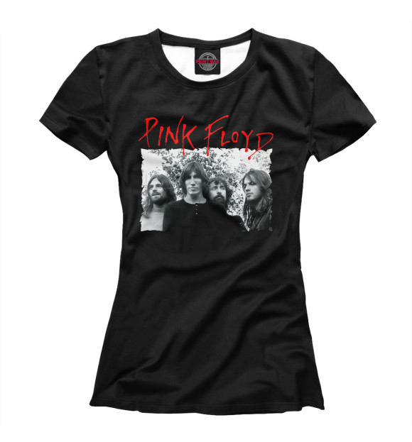 Футболка для девочек с изображением Pink Floyd цвета Белый