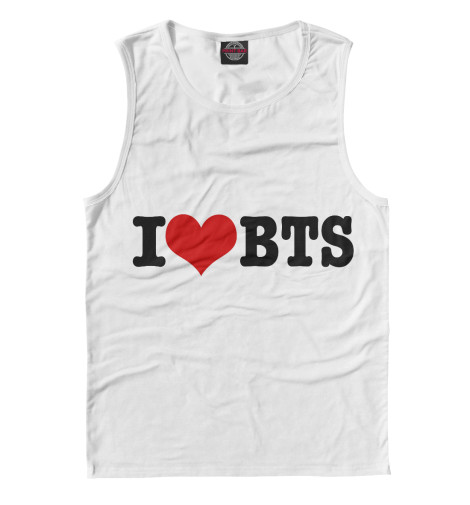 

Майки Print Bar, Белый, Я люблю BTS