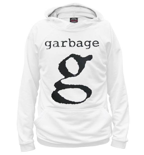 Худи для мальчика с изображением G - Garbage цвета Белый