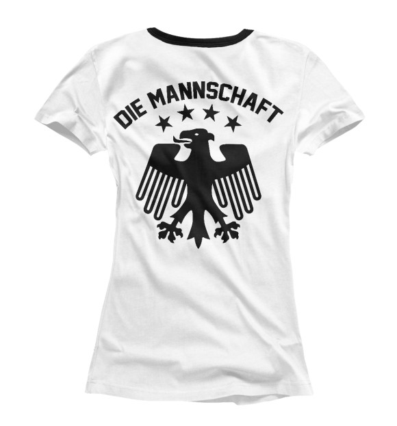 Женская футболка с изображением Германия цвета Белый
