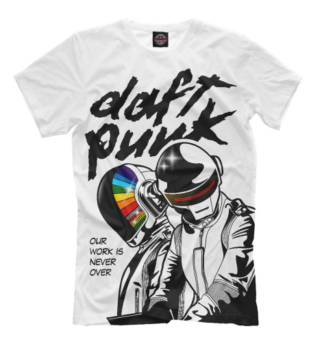 

Футболки Print Bar, Молочно-белый, Daft Punk