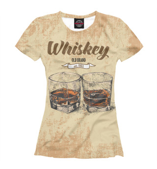 Женская футболка Виски