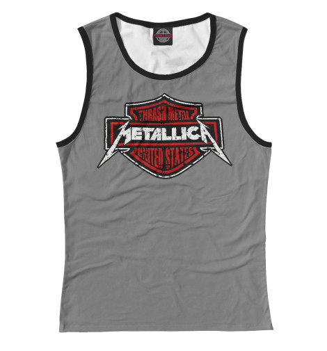 

Майки Print Bar, Белый, Metallica thrash metal band