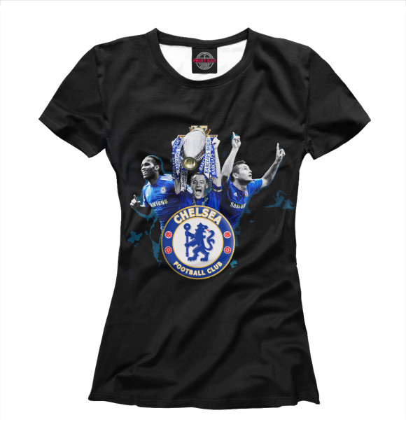 Футболка для девочек с изображением FC Chelsea цвета Белый