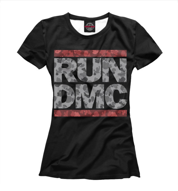 Женская футболка с изображением Run-DMC цвета Белый
