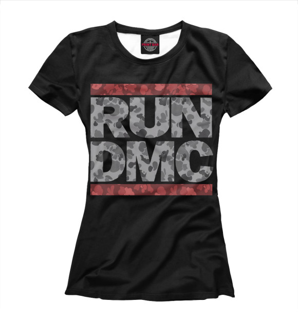 Футболка для девочек с изображением Run-DMC цвета Белый
